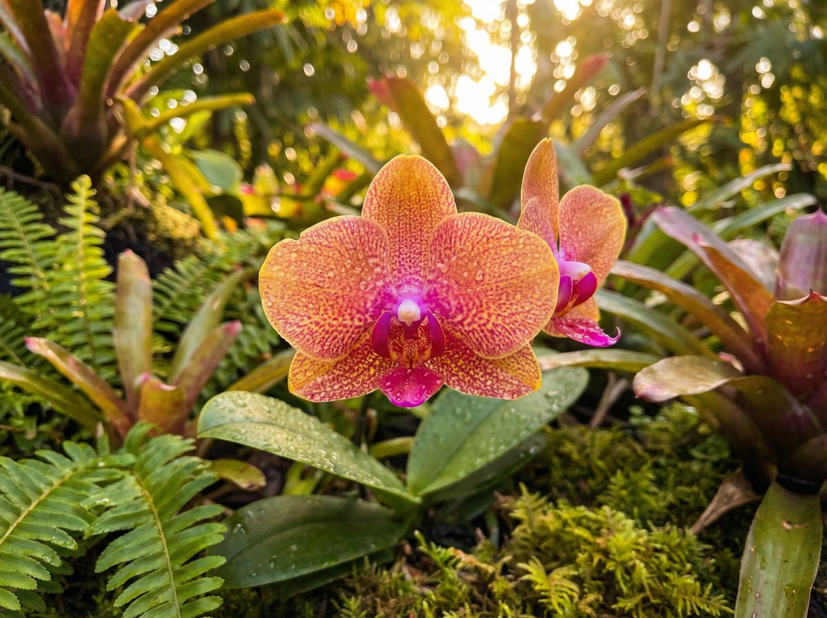 寸止挑战热带兰花植物视频